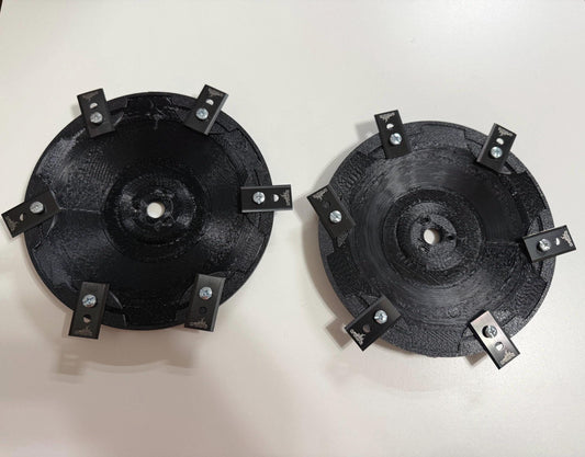 Cutting Discs with Blades Installed!- Fits Luba/Luba 2 (up to 2024) 4 or 6 Blade. Includes Mounting screws. Set of 2